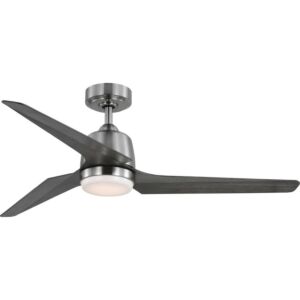 Upshur 1-Light 52" Outdoor Ceiling Fan in Brushed Nickel