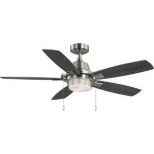 Freestone 2-Light 52" Hanging Ceiling Fan in Brushed Nickel