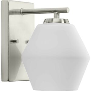 Copeland 1-Light Bathroom Vanity Light and Vanity Light in Brushed Nickel