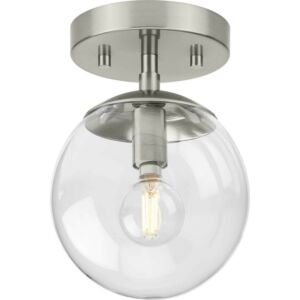 Atwell 1-Light Flush Mount in Brushed Nickel