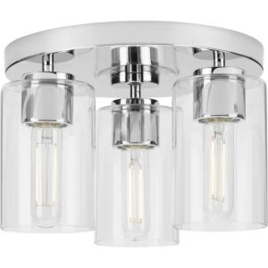 Cofield 3-Light Flush Mount in Polished Chrome