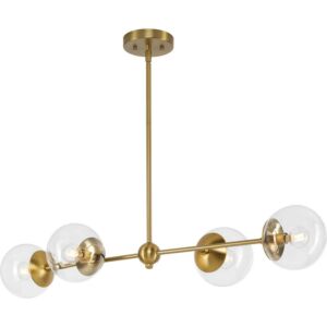 Atwell 4-Light Island Pendant in Brushed Bronze