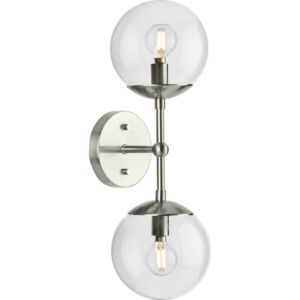 Atwell 2-Light Wall Sconce in Brushed Nickel