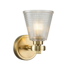 Gunnislake 1-Light Bathroom Vanity Light in Brushed Brass