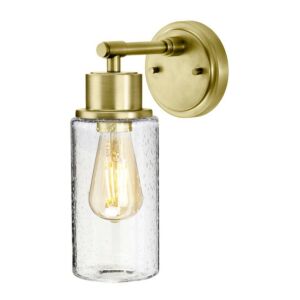 Morvah 1-Light Bathroom Vanity Light in Brushed Brass