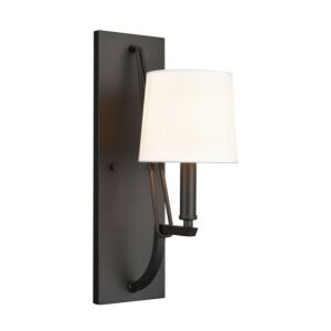 Robinson 1-Light Wall Sconce in Matte Black