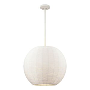 Sophie 3-Light Pendant in White Coral