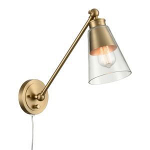 Albany 1-Light Wall Sconce in Brushed Gold
