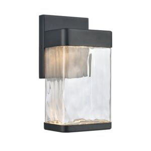 Cornice LED Outdoor Wall Sconce in Charcoal Black