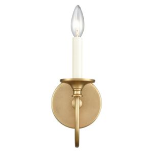 Cecil 1-Light Bathroom Vanity Light in Natural Brass