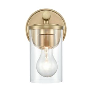 Burrow 1-Light Bathroom Vanity Light in Natural Brass