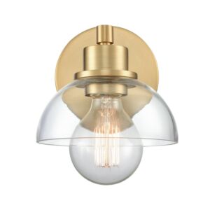 Julian 1-Light Bathroom Vanity Light in Brushed Gold
