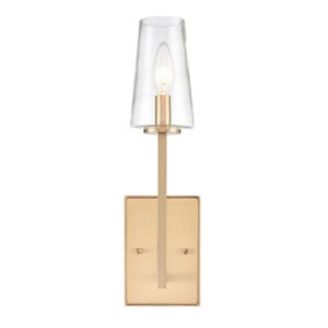 Fitzroy 1-Light Wall Sconce in Lacquered Brass