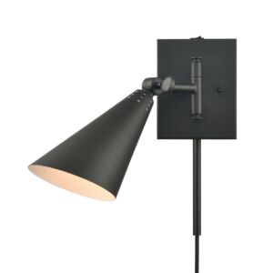 Whitmire 1-Light Wall Sconce in Matte Black