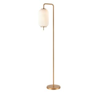 DVI Mount Pearl 1-Light Floor Lamp in Brass