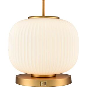 DVI Mount Pearl 1-Light Table Lamp in Brass