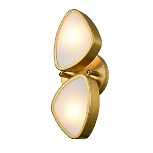 DVI Northen Marches 2-Light Wall Sconce in Brass