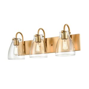 DVI Emma 3-Light Bathroom Vanity Light in Brass