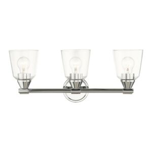 Catania 3-Light Bathroom Vanity Sconce in Polished Chrome