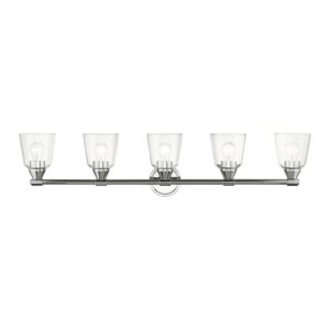 Catania 5-Light Bathroom Vanity Sconce in Polished Chrome