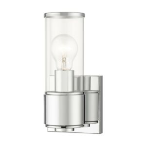 Quincy 1-Light Wall Sconce in Polished Chrome