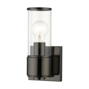 Quincy 1-Light Wall Sconce in Black Chrome