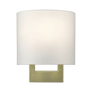 ADA Wall Sconces 1-Light Wall Sconce in Antique Brass