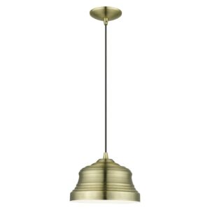 Endicott 1-Light Pendant in Antique Brass