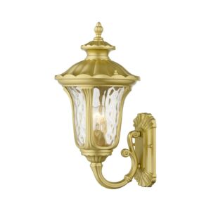 Oxford 1-Light Outdoor Wall Lantern in Soft Gold