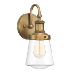 Taylor 1-Light Wall Sconce in Old Satin Brass