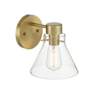 Willow Creek (existing DF extension) 1-Light Wall Sconce in Brushed Gold