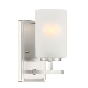 Carmine 1-Light Wall Sconce in Brushed Nickel