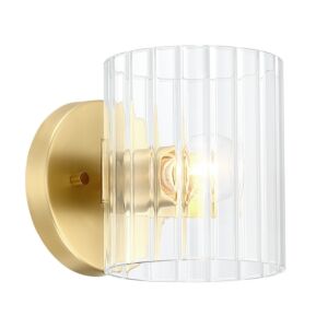 Aries 1-Light Wall Sconce in Brushed Gold