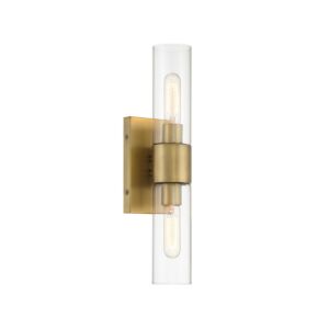 Anton 2-Light Wall Sconce in Old Satin Brass