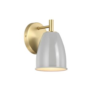 Biba 1-Light Wall Sconce in Brushed Gold