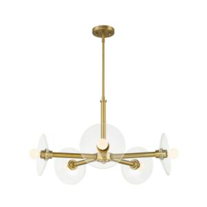 Litto 5-Light Chandelier in Brushed Gold