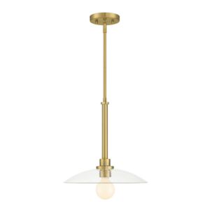 Litto 1-Light Pendant in Brushed Gold