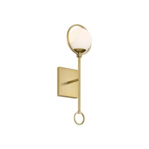 Teatro 1-Light Wall Sconce in Brushed Gold