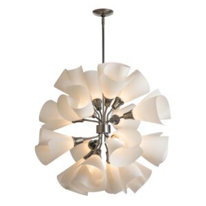 Hubbardton Forge Mobius 16-Light Orb Pendant in Sterling