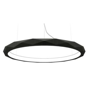 Facet LED Pendant in Charcoal