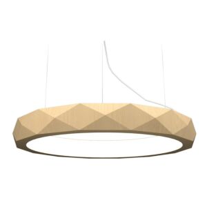 Facet LED Pendant in Maple