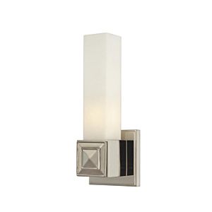 Hudson Valley Fletcher 15 Inch Wall Sconce in Polished Nickel