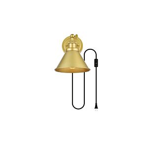 Blaise 1-Light Wall Sconce in Brass