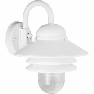 Newport 1-Light Wall Lantern in White