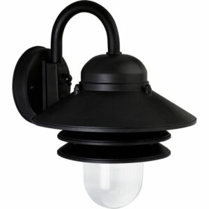 Newport 1-Light Wall Lantern in Textured Black