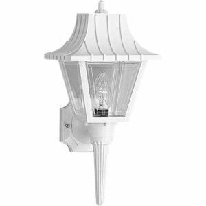 Mansard 1-Light Wall Lantern in White