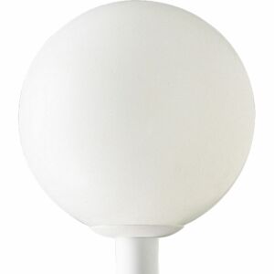 Globe 1-Light Post Lantern in White