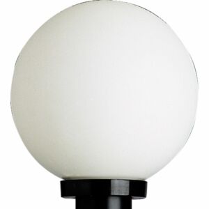 Globe 1-Light Post Lantern in Black