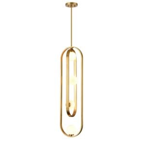 Atwood 4-Light Pendant in Brass
