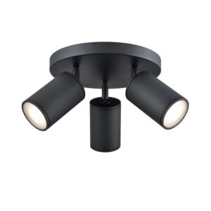 DVI Pond Inlet Outdoor 3-Light Outdoor Flush Mount in Multiple Finishes Outdoor and Black